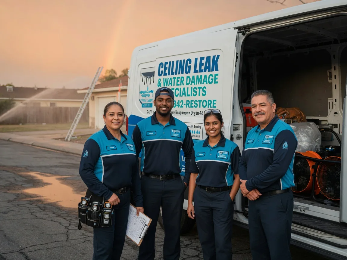 Ceiling Leak Cleanup company in Pointblank, TX